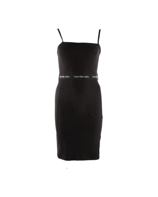 Calvin Klein Midi Dresses in het Black