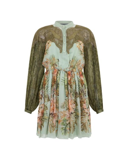 Alberta Ferretti Green Short Dresses