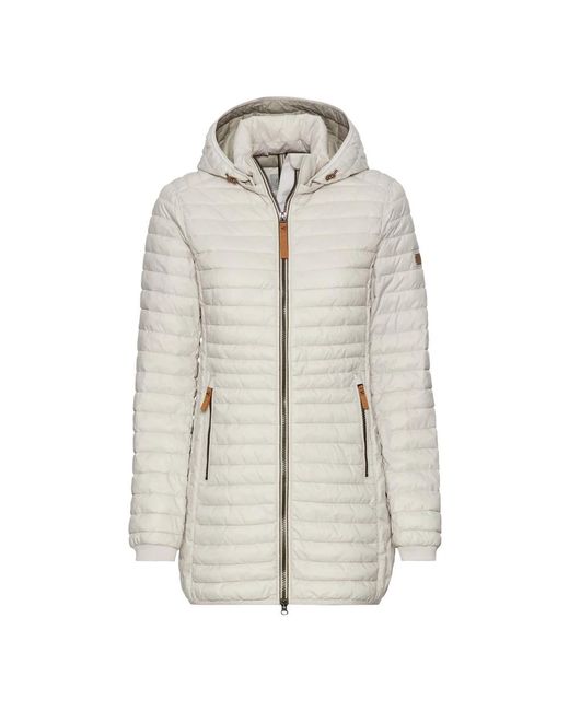 Camel Active Gray Recycelte Polyamid Steppjacke