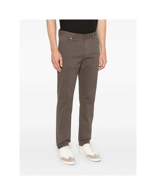 Zegna Gray Slim-Fit Jeans for men