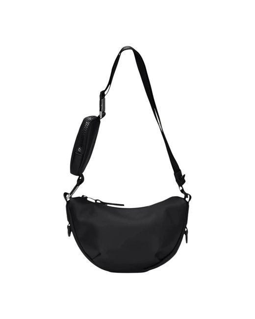 Rains Black Shoulder Bags