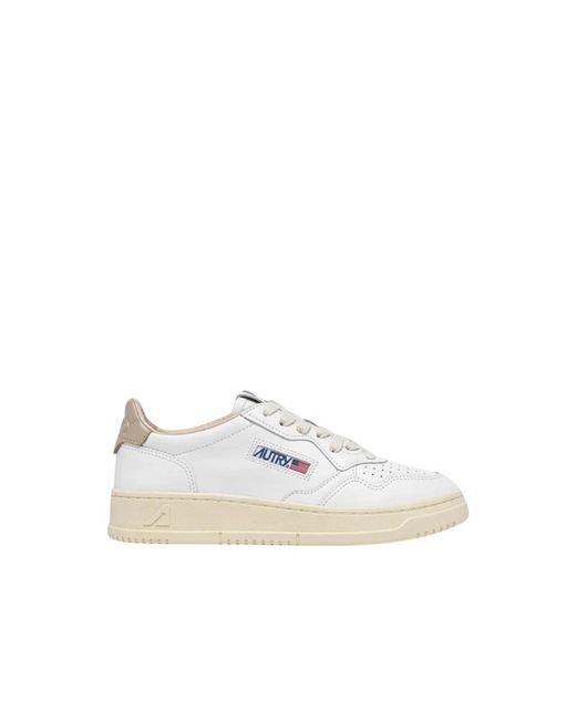 Autry Vintage Low Top Leder Sneakers in White für Herren
