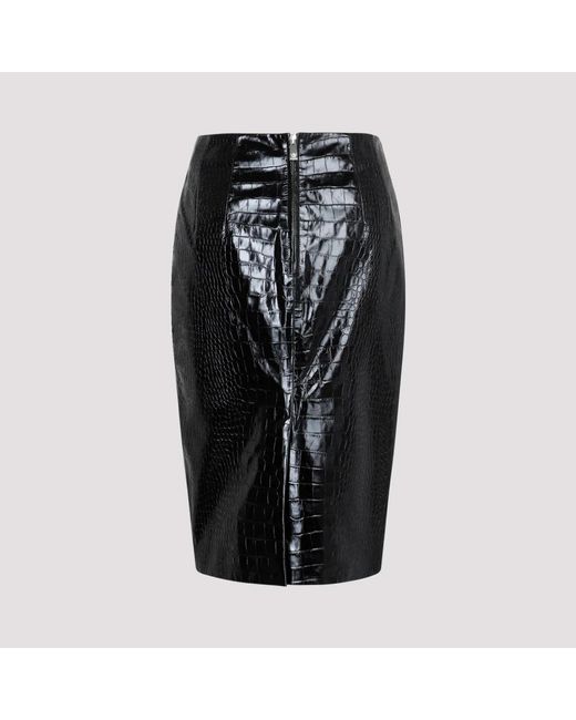 Skirts > leather skirts Versace en coloris Black
