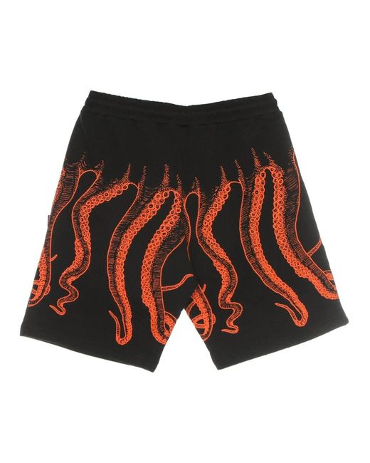Octopus Red Casual Shorts for men