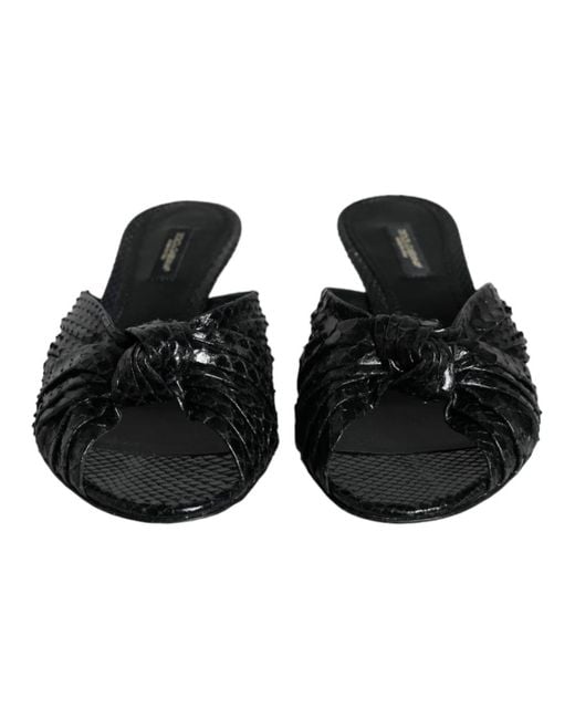 Heeled Mules di Dolce & Gabbana in Black
