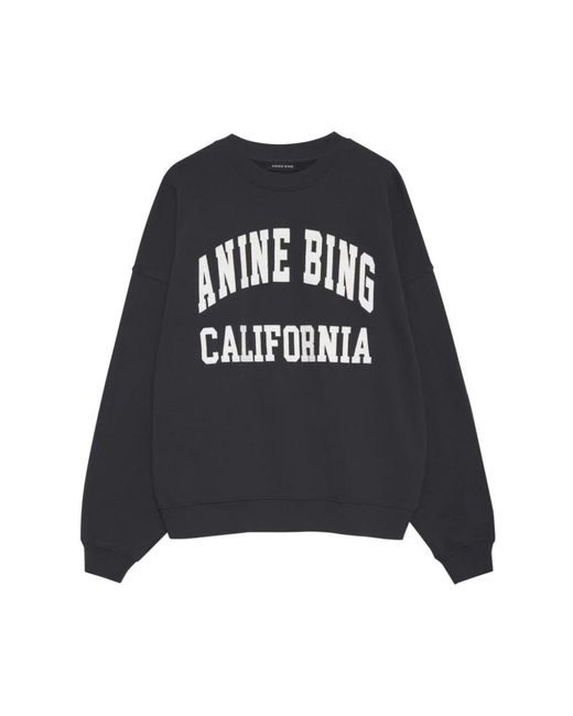 Anine Bing Black Sweatshirts