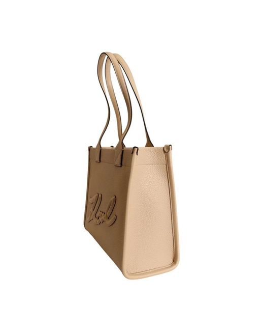 Tote Bags di Karl Lagerfeld in Natural