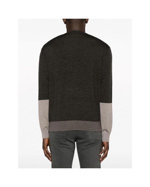 Knitwear > round-neck knitwear Emporio Armani pour homme en coloris Gray