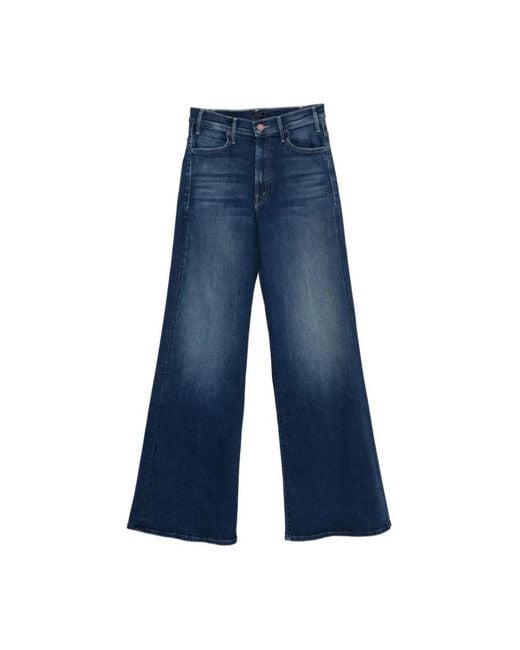 Mother Blue Wide Jeans