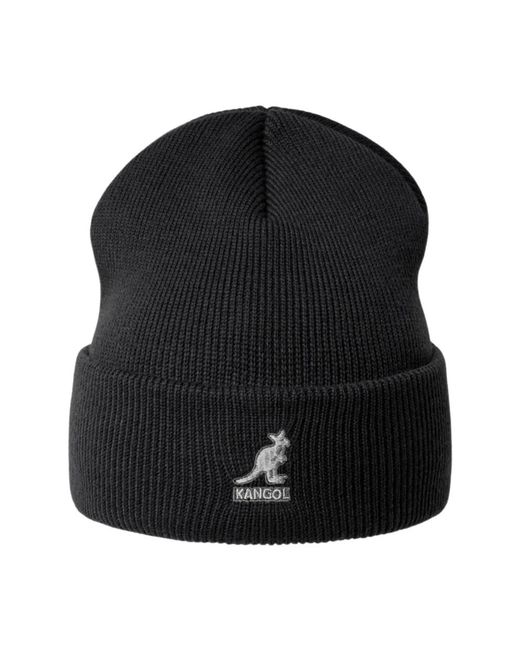 Kangol Accessoires ,Zwart ,Zwarte Acryl Allergievrije Trui in het Black