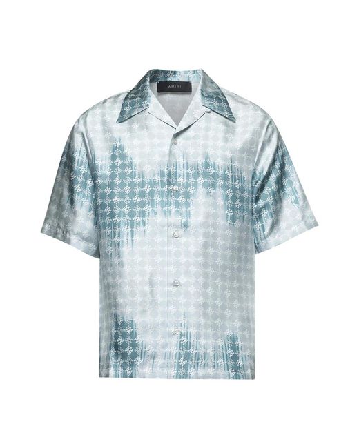 Amiri Short Sleeve Shirts in het Blue voor heren