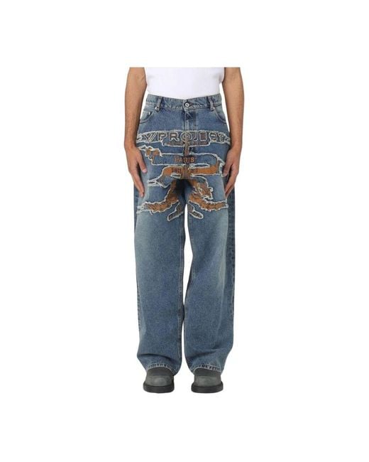 Y. Project Blue Loose-Fit Jeans for men