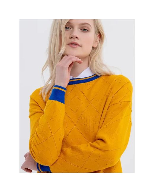 Knitwear > round-neck knitwear Fracomina en coloris Yellow