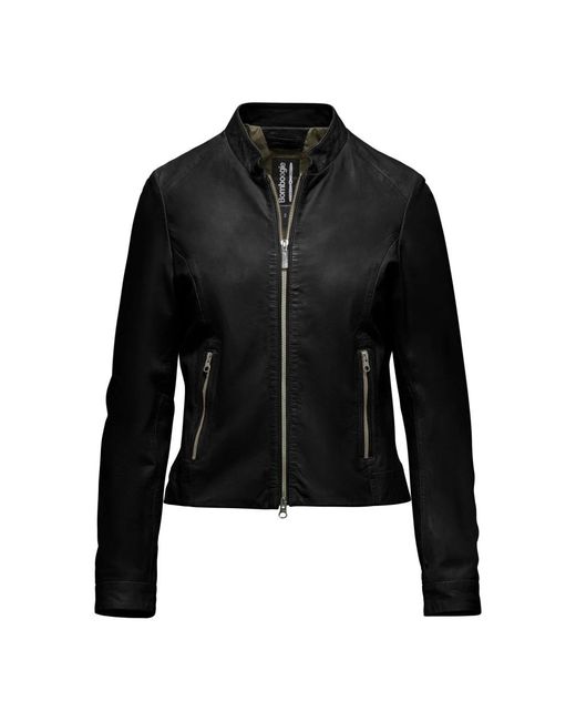 Bomboogie Black Leather Jackets