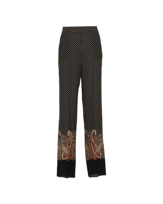 Etro Gray Wide Trousers