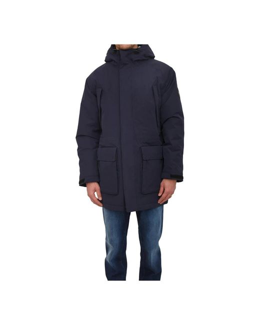 Napapijri Jassen ,Blauw ,Katoen Diries Parka Jacket in het Blue voor heren