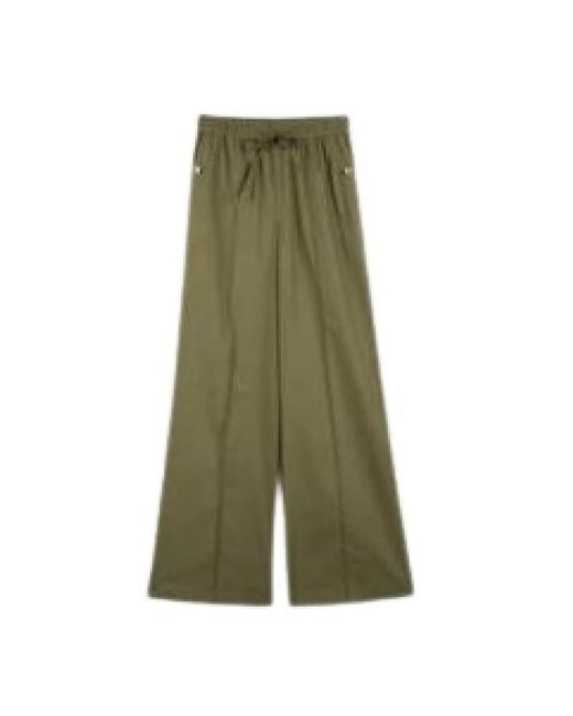 Twinset Green Wide Trousers