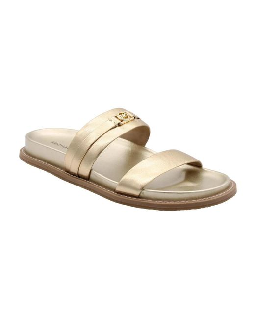 Michael Kors White Sliders