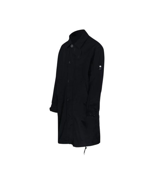 C P Company Single-Breasted Coats in het Black voor heren