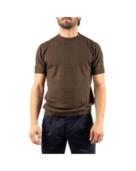 Emporio Armani Black Round-Neck Knitwear for men