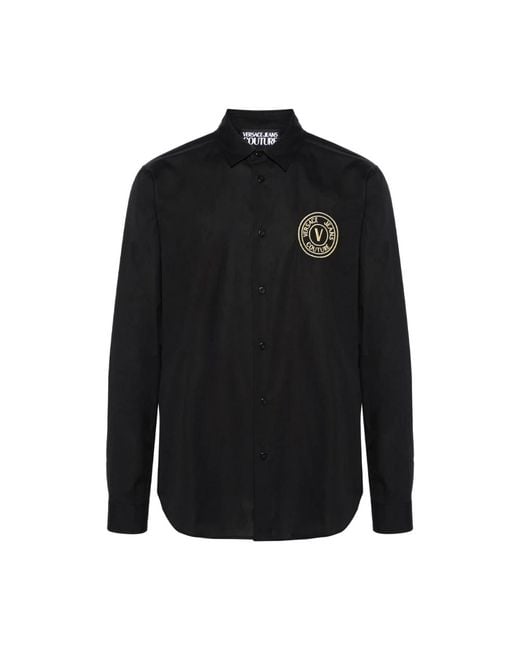 Versace Jeans Couture Black Casual Shirts for men