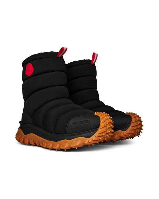 Moncler Trailgrip apres schneestiefel schwarz logo in Black für Herren