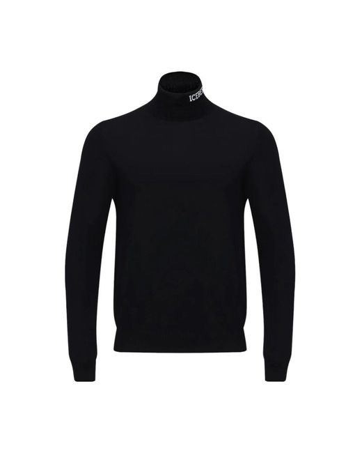 Iceberg Black Turtlenecks for men