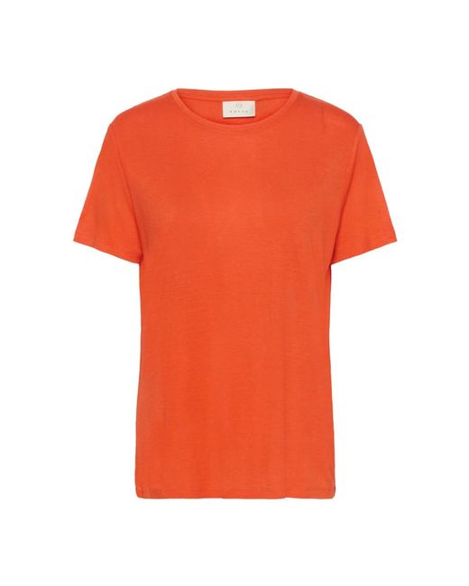 T-Shirts Kaffe de color Orange