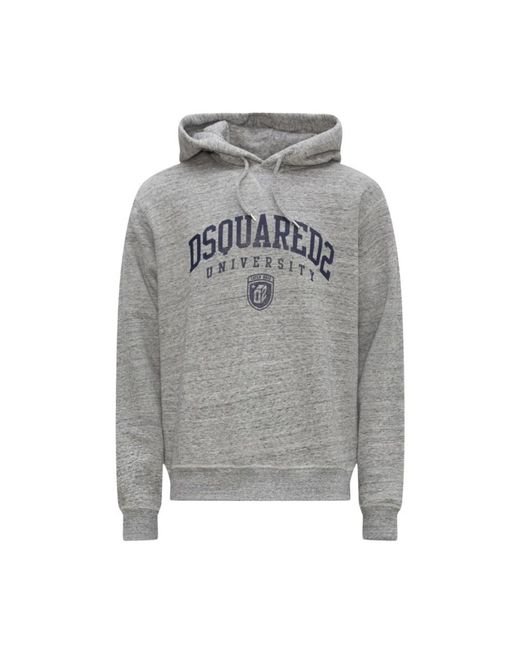 DSquared² Hoodies & Sweatvesten ,Grijs ,Stijlvolle Gebreide Trui Voor Mannen in het Gray voor heren
