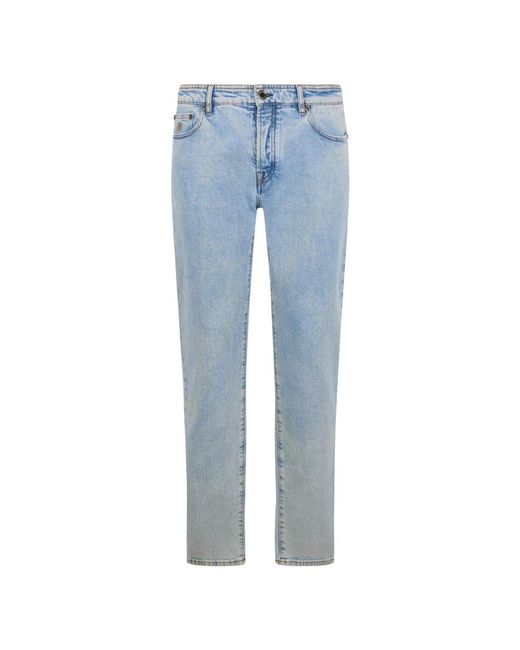 Moorer Blue Slim Fit Jeans for men