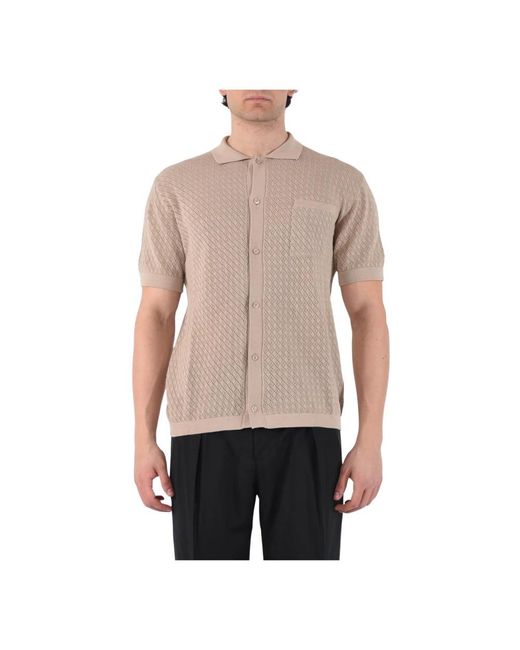 Tagliatore Natural Short Sleeve Shirts for men