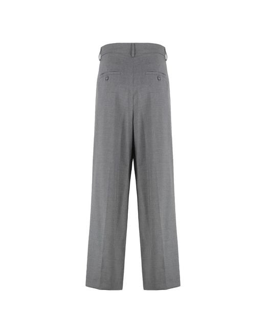 Weekend by Maxmara Gray Wide Trousers