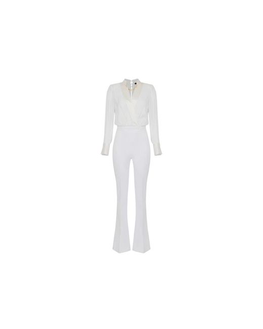 Elisabetta Franchi White Jumpsuits
