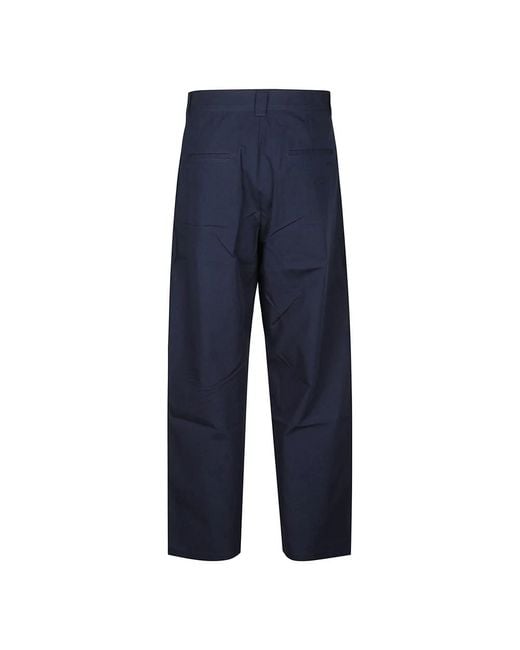 A.P.C. Blue Straight Trousers for men