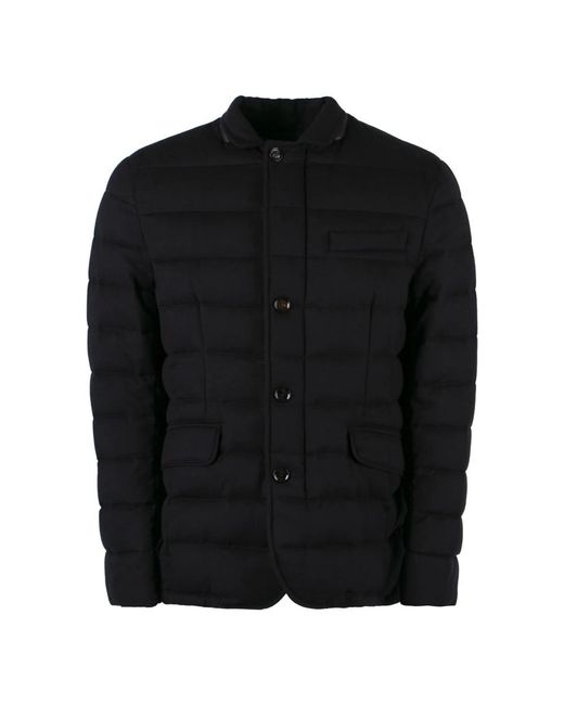 Moorer Jassen ,Blauw ,Kasjmier Kasjmier Twee-Knoop Blazer Met Ganzendons in het Black voor heren