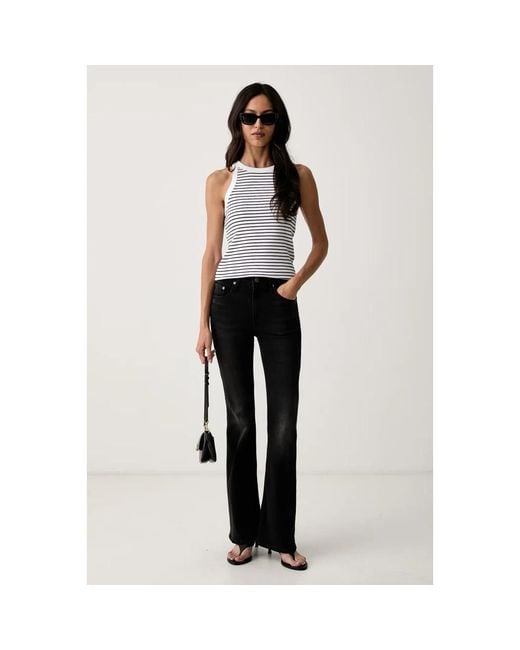 Flared Jeans Levi's en coloris Black