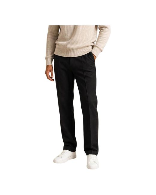 Guess Black Straight Trousers for men