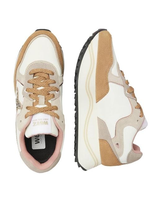 W6yz Deva W Sneaker in het Natural