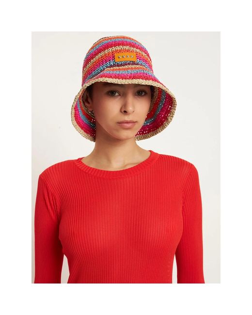 Etro Red Hats