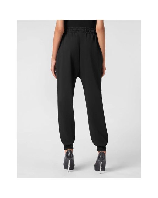 Philipp Plein Signature Sweatpants in het Black