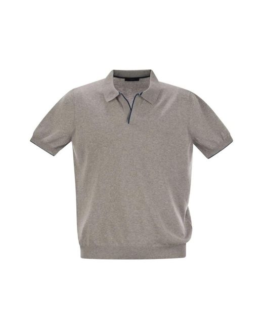 Fay Gray V-Neck Knitwear for men
