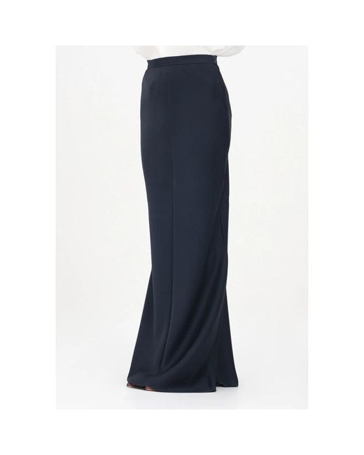 Max Mara Elegante Blauwe Lange Rok in het Blue