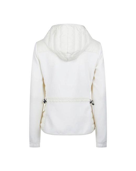 Moncler Grenoble Zip Up Cardigan in het White