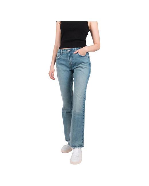 FRAME Blue Straight Fit Jeans