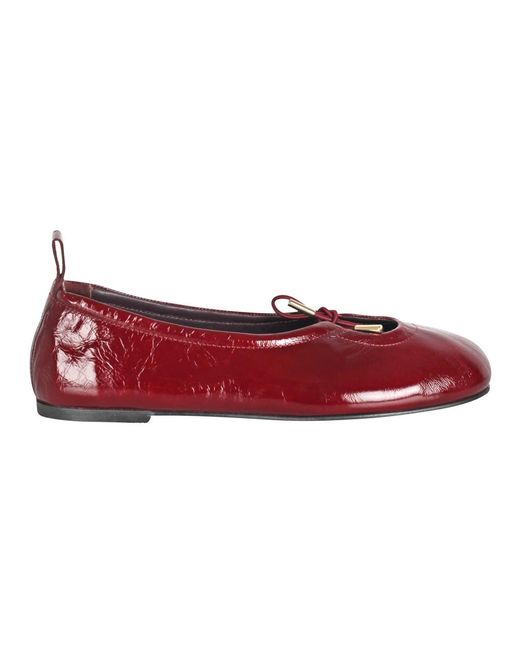 Alohas Red Ballerina Shoes