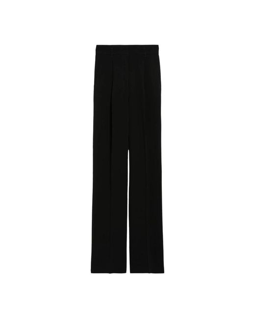 Trousers > straight trousers Max Mara en coloris Black