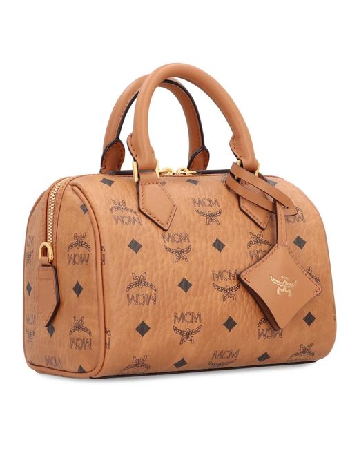 MCM Brown Ella Handtasche Mit Abnehmbarem Anhänger