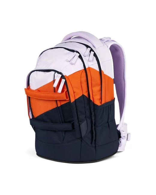 Satch Tassen ,Veelkleurig ,Eco Ergonomisch Schoolrugzak in het Blue