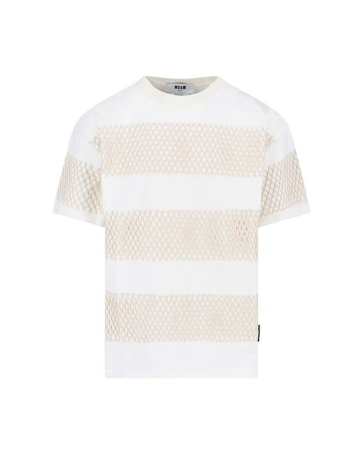 MSGM T-shirts in White für Herren