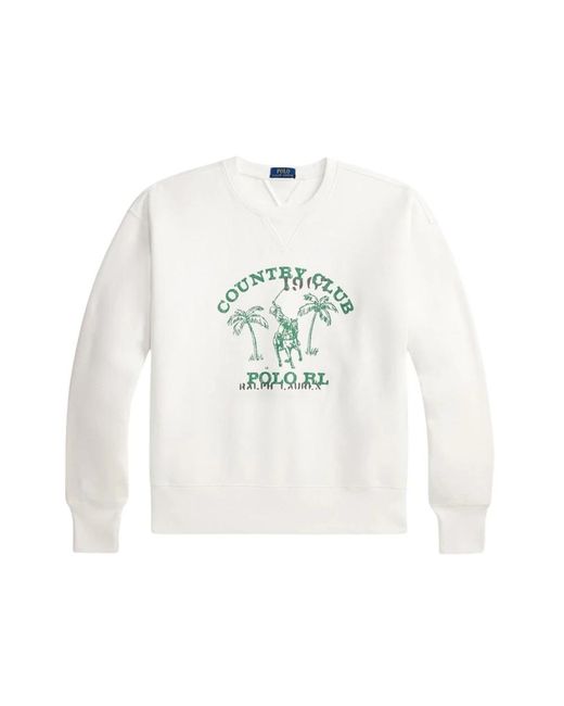 Ralph Lauren White Sweatshirts for men